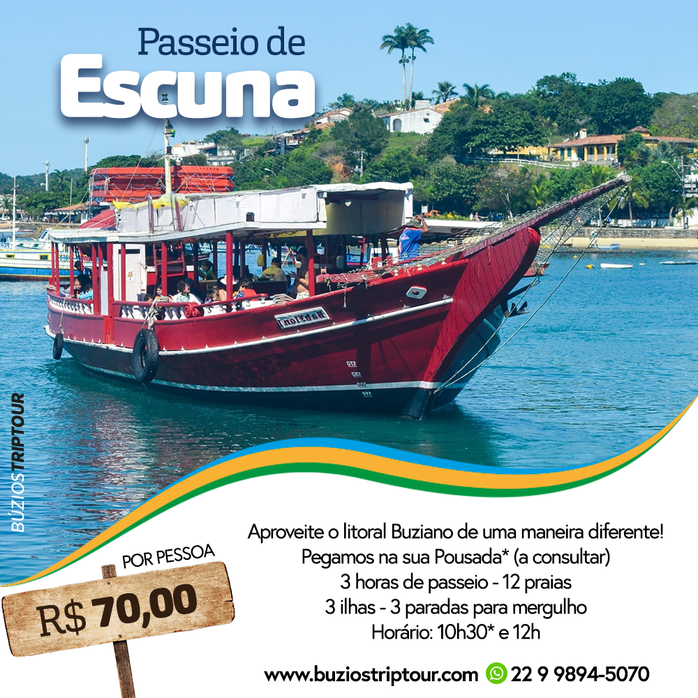 Passeio de Escuna em Búzios